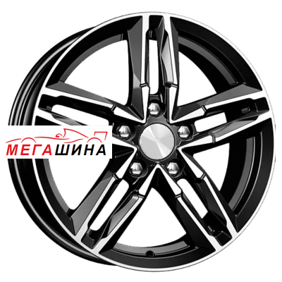K&amp;K Sayan КС731M R16 / 6J PCD 5x114.3 ET 50 ЦО 67.1 Литые Черный с полированной лицевой поверхностью