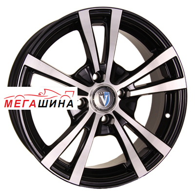 Venti 1404 R14 / 5.5J PCD 4x100 ET 44 ЦО 54.1 Литые Черный с полированной лицевой повехностью