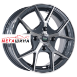 Megami MGM18FF R16 / 6.5J PCD 4x100 ET 49 ЦО 54.1 Литые Графит с полированной лицевой поверхностью