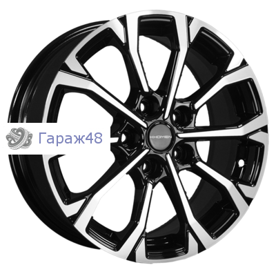 Khomen Wheels KHW1605 Huyndai/Kia R16 / 6.5J PCD 5x114.3 ET 50 ЦО 67.1 Литые Black-FP