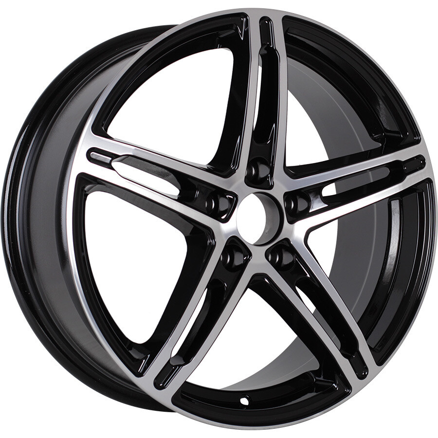 Venti 1618 R16 / 6.5J PCD 5x114.3 ET 33 ЦО 60.1 Литые Черный с полированной лицевой повехностью