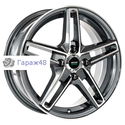 Megami MGM17FF R16 / 6.5J PCD 5x108 ET 33 ЦО 60.1 Литые Графит с полированной лицевой поверхностью