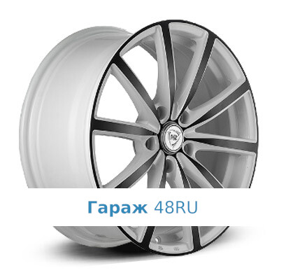 NZ F-50 R18 / 8J PCD 5x112 ET 39 ЦО 66.6 Литые Белый с черными элементами