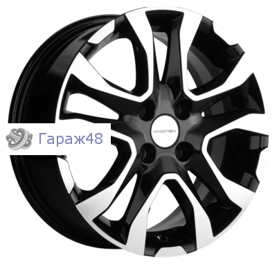 Khomen Wheels KHW1503 Rio/Solaris R15 / 6J PCD 4x100 ET 46 ЦО 54.1 Литые Black-FP