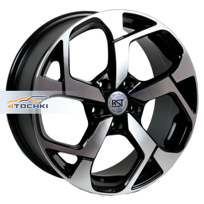 RST R067 Elantra R17 / 7J PCD 5x114.3 ET 49 ЦО 67.1 Литые Черный с полированной лицевой повехностью