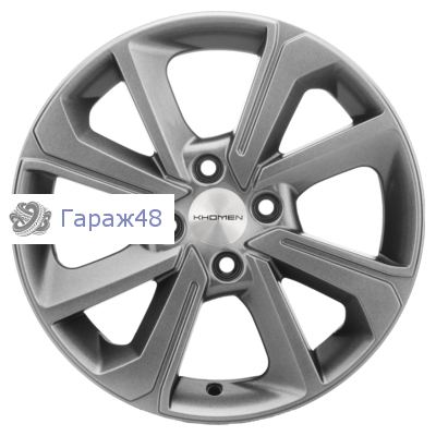 Khomen Wheels KHW1501 Rio/Solaris R15 / 6J PCD 4x100 ET 46 ЦО 54.1 Литые G-Silver
