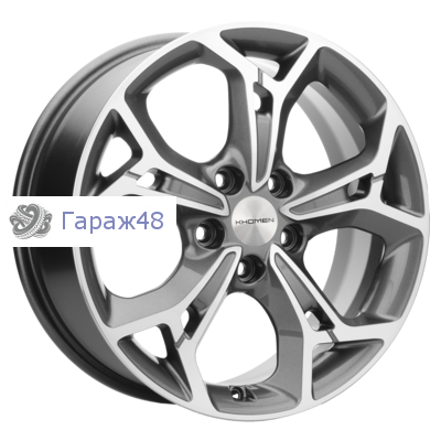 Khomen Wheels KHW1702 Ford CMax R17 / 7J PCD 5x108 ET 50 ЦО 63.35 Литые Gray-FP