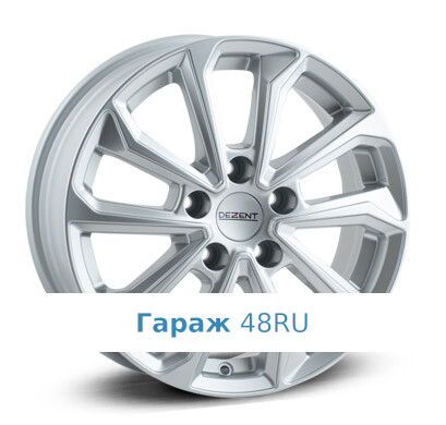 Dezent KS silver R15 / 6J PCD 5x108 ET 46 ЦО 63.4 Литые Серебристый