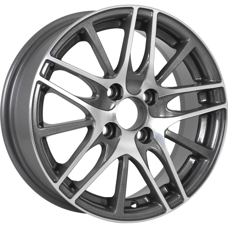 Venti 1406 R14 / 5.5J PCD 4x98 ET 35 ЦО 58.6 Литые Графит с полированной лицевой поверхностью