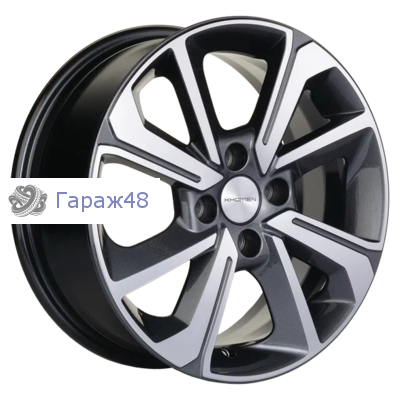 Khomen Wheels KHW1501 Lada Granta R15 / 6J PCD 4x98 ET 36 ЦО 58.6 Литые Gray-FP