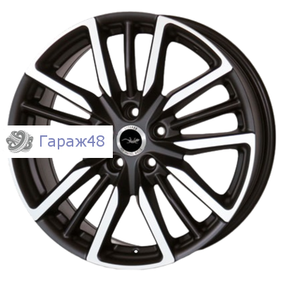 Lizardo Y1166 R18 / 7.5J PCD 5x108 ET 46 ЦО 67.1 Литые Черный матовый с полированной лицевой поверхностью