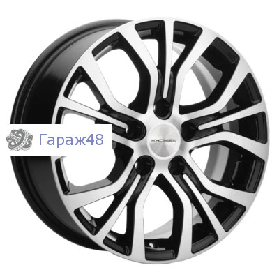 Khomen Wheels KHW1608 Evolute IVan R16 / 6.5J PCD 5x110 ET 40 ЦО 67.1 Литые Black-FP