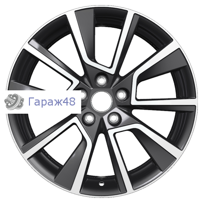 Khomen Wheels KHW1802 Karoq R18 / 7J PCD 5x112 ET 45 ЦО 57.1 Литые Black-FP