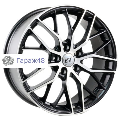 RST R008 (Tiguan) R18 / 7.5J PCD 5x108 ET 47 ЦО 60.1 Литые Черный матовый с полированной лицевой повехностью