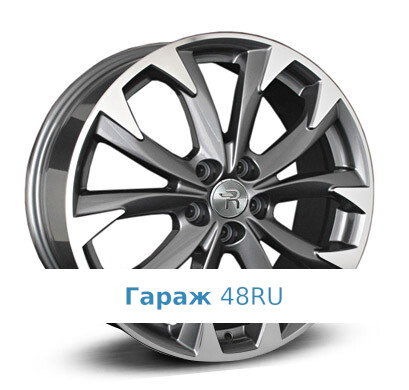 LegeArtis MZ93 R17 / 7J PCD 5x114.3 ET 50 ЦО 67.1 Литые Графит с полированной лицевой поверхностью