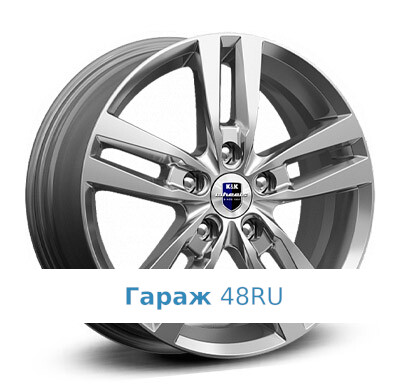 K&amp;K Rassvet KC868 R16 / 6.5J PCD 5x114.3 ET 50 ЦО 66.1 Литые Графит