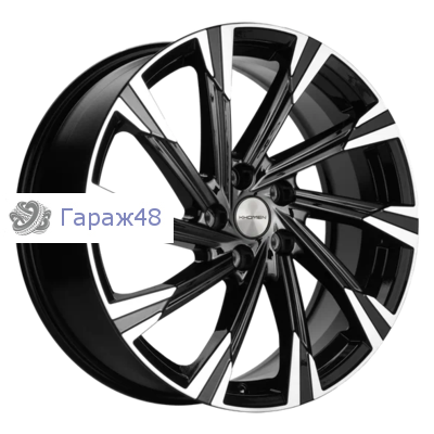 Khomen Wheels KHW1901 Haval Dargo R19 / 7.5J PCD 5x114.3 ET 40 ЦО 66.6 Литые Black-FP