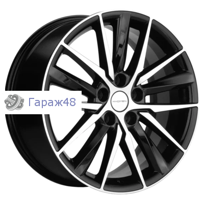 Khomen Wheels KHW1807 Tugella/Jaguar XF/FPace R18 / 8J PCD 5x108 ET 46 ЦО 63.4 Литые Black-FP