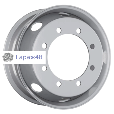 Asterro 8/275/221/130 R17.5 / 6.75J PCD 8x275 ET 130 ЦО 221 Штампованные Серебристый