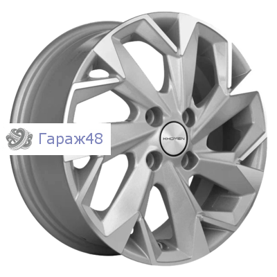 Khomen Wheels KHW1508 XRay R15 / 6J PCD 4x100 ET 40 ЦО 60.1 Литые F-Silver-FP