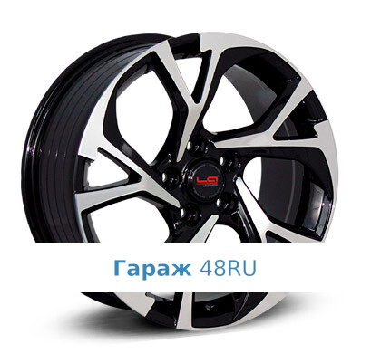 LegeArtis TY558 R18 / 8J PCD 5x114.3 ET 50 ЦО 60.1 Литые Черный с полированной лицевой поверхностью