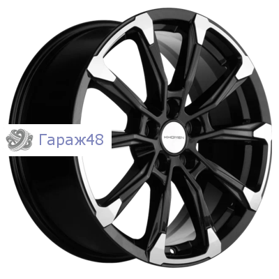 Khomen Wheels KHW1808 RAV4 R18 / 7.5J PCD 5x114.3 ET 45 ЦО 60.1 Литые Black-FP