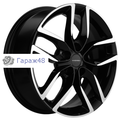 Khomen Wheels KHW1708 Toyota CHR R17 / 6.5J PCD 5x114.3 ET 45 ЦО 60.1 Литые Black-FP