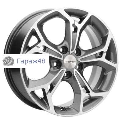 Khomen Wheels KHW1702 CX5/Seltos/Optima R17 / 7J PCD 5x114.3 ET 50 ЦО 67.1 Литые Gray-FP
