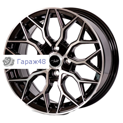 Lizardo XH1024 R16 / 7J PCD 5x108 ET 38 ЦО 63.3 Литые Черный с алмазной обработкой лицевой части