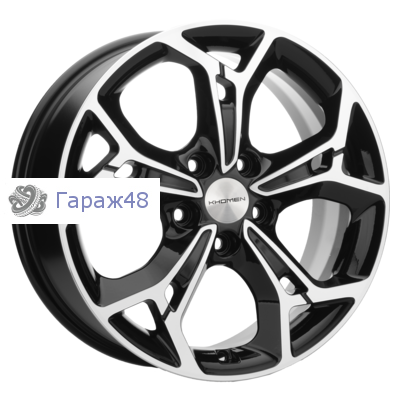 Khomen Wheels KHW1702 Kia K5 R17 / 7J PCD 5x114.3 ET 48 ЦО 67.1 Литые Black-FP