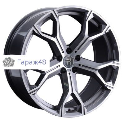 Replay MR163 R22 / 9.5J PCD 5x112 ET 45 ЦО 66.6 Литые Графит с полированной лицевой поверхностью