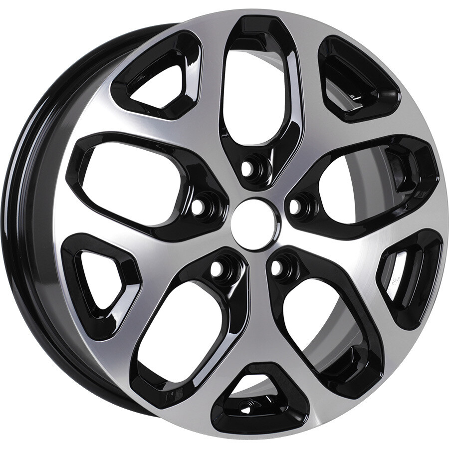 K&amp;K Kaptur КС869 R16 / 6.5J PCD 5x114.3 ET 50 ЦО 66.1 Литые Черный с полированной лицевой поверхностью