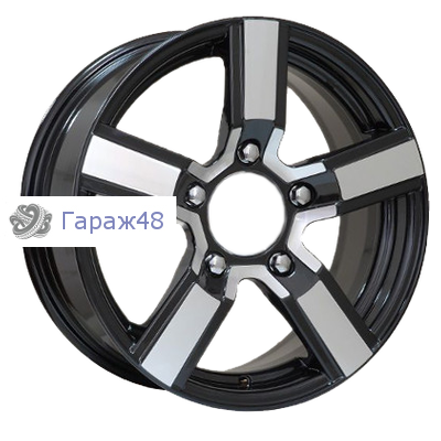 iFree Райдер КС482 R16 / 6.5J PCD 5x139.7 ET 40 ЦО 98 Литые Черный с полированной лицевой поверхностью
