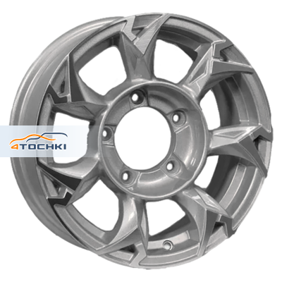Khomen Wheels KHW1505 Lada NIVA 4x4 R15 / 5.5J PCD 5x139.7 ET 5 ЦО 98.5 Литые F-Silver-FP