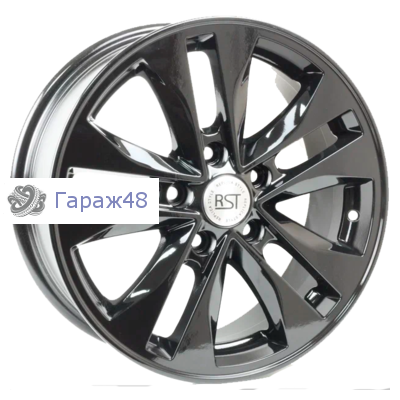 RST R116 R16 / 6.5J PCD 5x114.3 ET 46 ЦО 67.1 Литые Черный с полированной лицевой поверхностью