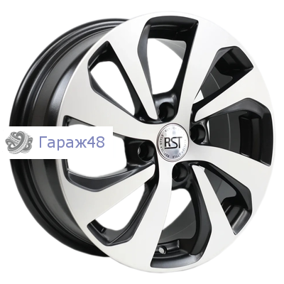 RST R005 (Logan) R15 / 6J PCD 4x100 ET 40 ЦО 60.1 Литые Черный с полированной лицевой повехностью