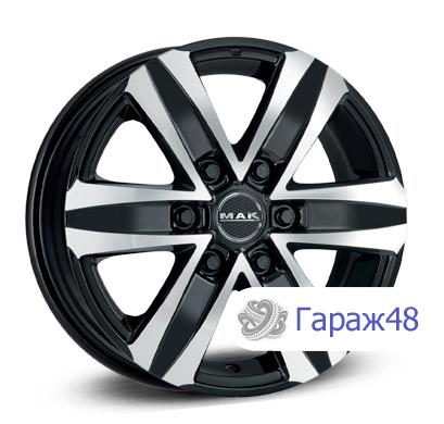 MAK Stone 6 R18 / 8J PCD 6x139.7 ET 35 ЦО 67.1 Литые Черный с полированной лицевой поверхностью