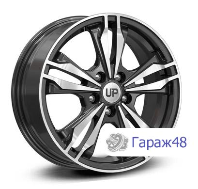 LS Up103 R16 / 6.5J PCD 5x114.3 ET 43 ЦО 67.1 Литые Черный с полированной лицевой поверхностью