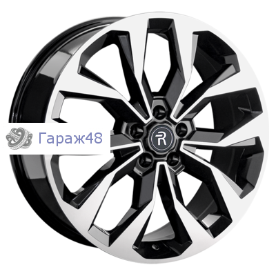 Replay LR108 R20 / 8.5J PCD 5x120 ET 47 ЦО 72.6 Литые Черный с полированной лицевой поверхностью