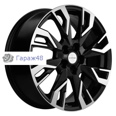 Khomen Wheels KHW1809 Chery Tiggo 7/8 R18 / 7J PCD 5x108 ET 40 ЦО 60.1 Литые Black-FP