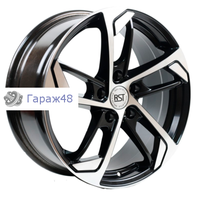 RST R037 (JAC) R17 / 7J PCD 5x108 ET 40 ЦО 54.1 Литые Черный с полированной лицевой повехностью