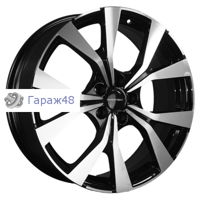 Khomen Wheels KHW1906 Chery Tiggo 7 Pro R19 / 7J PCD 5x108 ET 33 ЦО 60.1 Литые Black-FP