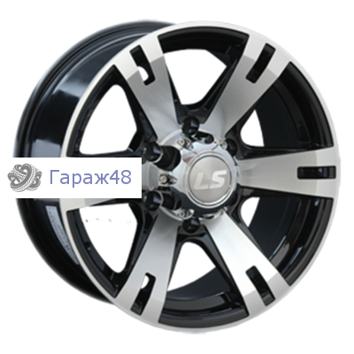 LS 182 R17 / 8J PCD 6x139.7 ET 38 ЦО 100.1 Литые Черный с полированной лицевой поверхностью