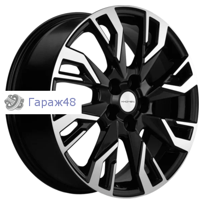 Khomen Wheels KHW1809 Haval Dargo R18 / 7J PCD 5x114.3 ET 40 ЦО 66.5 Литые Black-FP