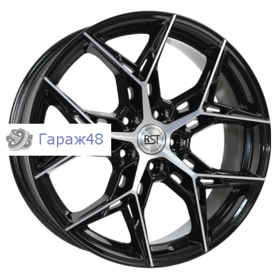 RST R139 R19 / 7.5J PCD 5x114.3 ET 40 ЦО 64.1 Литые Черный с полированной лицевой повехностью