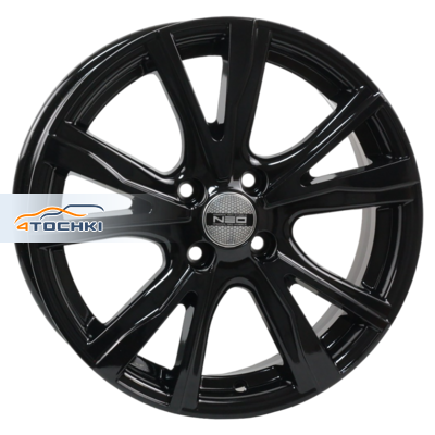 Neo 674 R16 / 6J PCD 4x100 ET 45 ЦО 60.1 Литые Черный с полированной лицевой поверхностью
