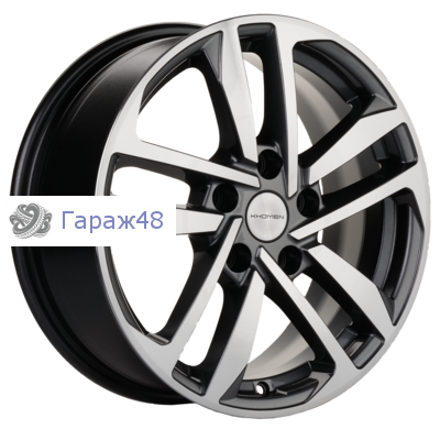 Khomen Wheels KHW1612 Octavia A7 R16 / 6.5J PCD 5x112 ET 46 ЦО 57.1 Литые Gray-FP