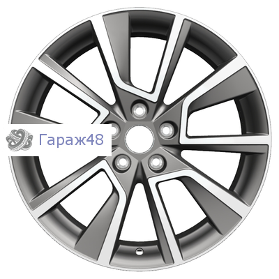 Khomen Wheels KHW1802 Karoq R18 / 7J PCD 5x112 ET 45 ЦО 57.1 Литые Gray-FP
