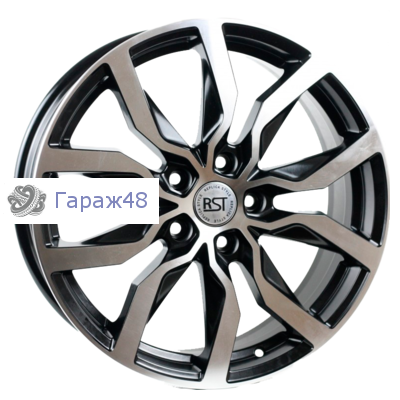RST R138 (Honda) R18 / 7J PCD 5x114.3 ET 50 ЦО 64.1 Литые Черный с полированной лицевой повехностью