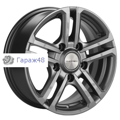 Khomen Wheels KHW1602 Niva 4x4 R16 / 6.5J PCD 5x139.7 ET 40 ЦО 98.5 Литые Графит